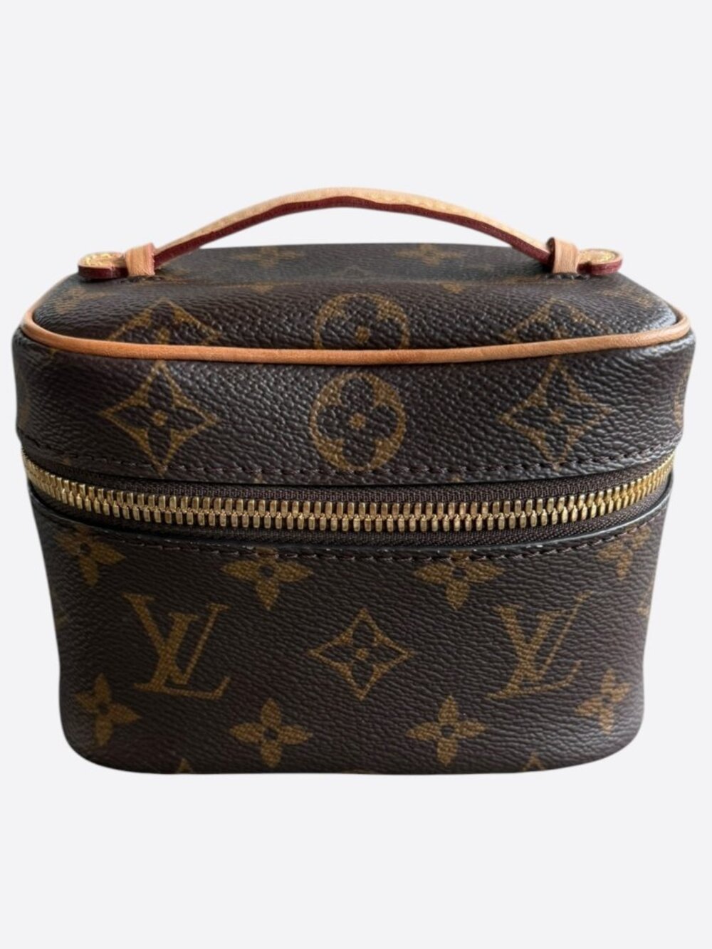 Louis Vuitton Brown Monogram Nice Nano Toiletry Pouch - Picture 1 of 8